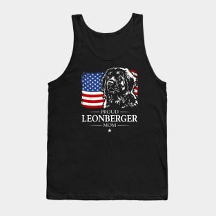 Leonberger Mom American Flag patriotic dog Tank Top